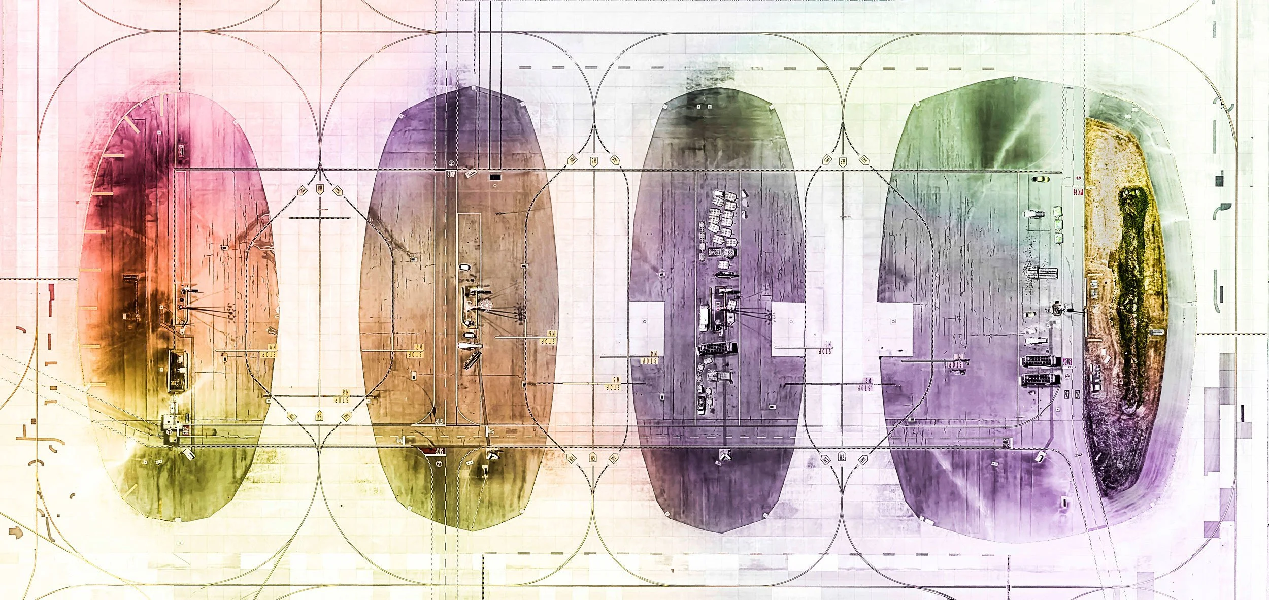 AIRPORTS SERIES — ULTRADISTANCIA. Satellite Fine Art by